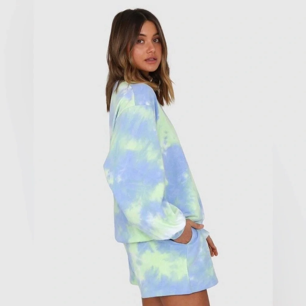 By.Dyln Xander Sweater in Sky Tie Dye New - Picture 13 of 13